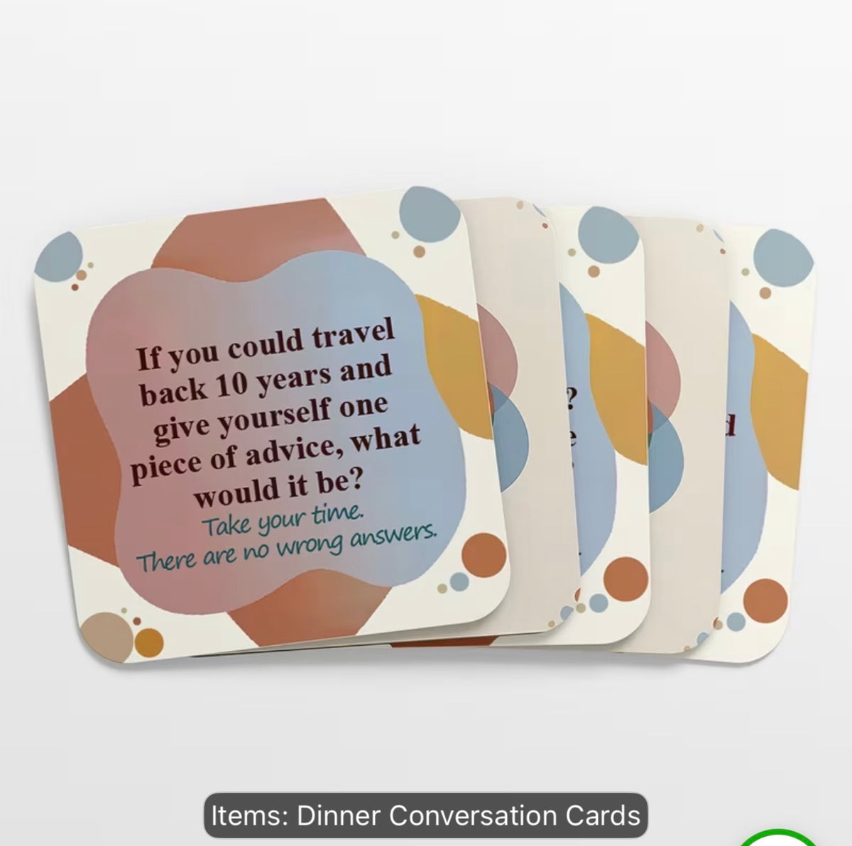 Family Dinner Convo Cards